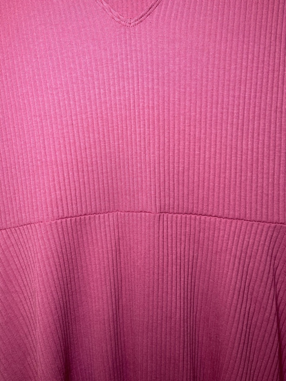 Abercrombie & Fitch Dark Pink Mini Dress V-Neck Short Sleeve Casual Size Large - Picture 4 of 16